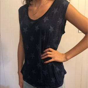 Two Navy tank tops
